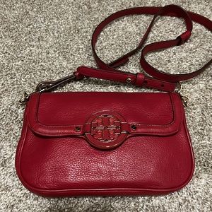 🛑 Tory Burch Mini Amanda Crossbody Red